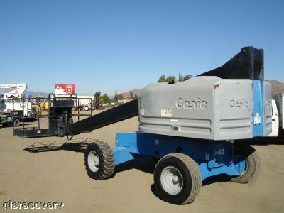 Manlift boomlift genie 40 foot 1999 work ready low hrs
