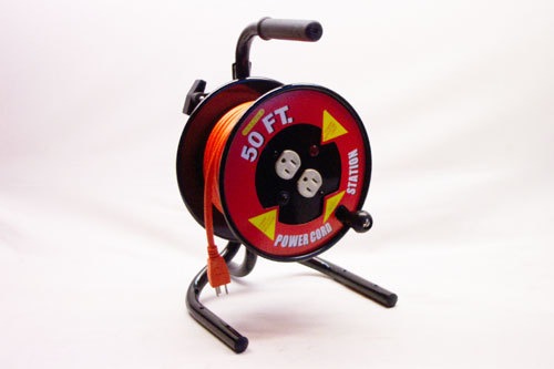 New brand 50 ft extension cord with metal reel msrp $39