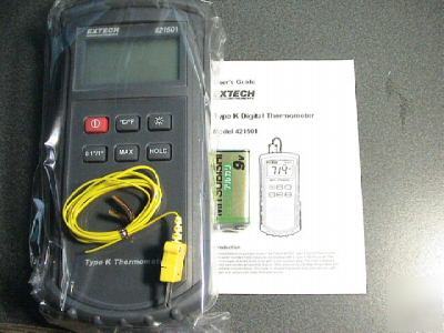 New extech instruments digital thermometer type k 