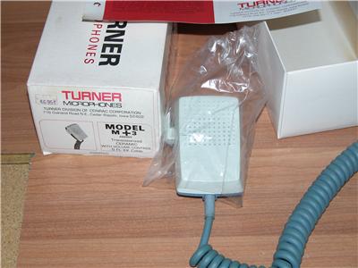 New turner m+3 amplified hand held mike - , unused 