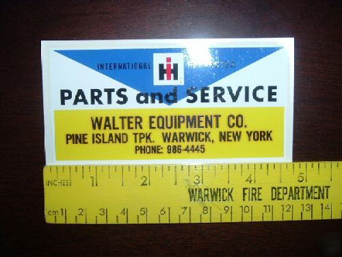 Original ih dealership decals 