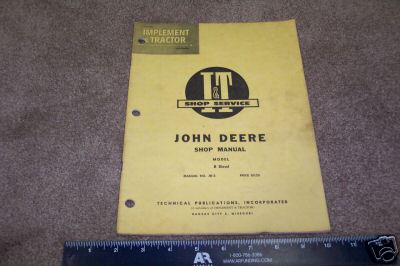 Original it shop service manual john deere r tractor 