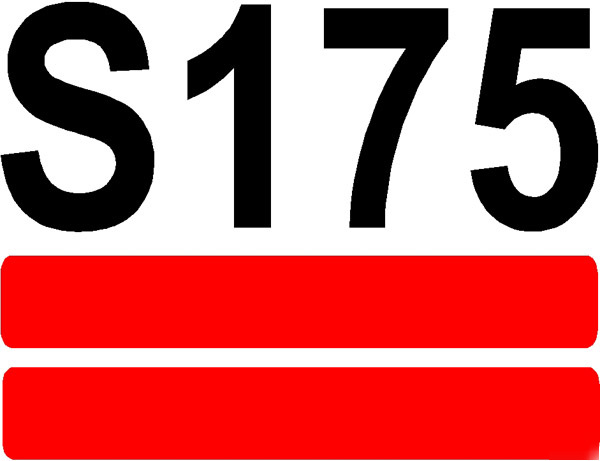 Skid loader number decal s 175 - bobcat