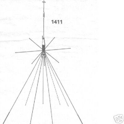 Tram discone antenna 25-1300MHZ transmit on 10 bands