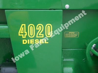 * john deere 4520 decals set gas& diesel synchro shift