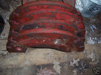 International farmall rear wheel weights 2 piece