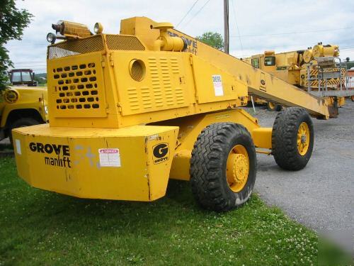 1991- grove MZ90 manlift 90' boom 3 cyl deutz diesel