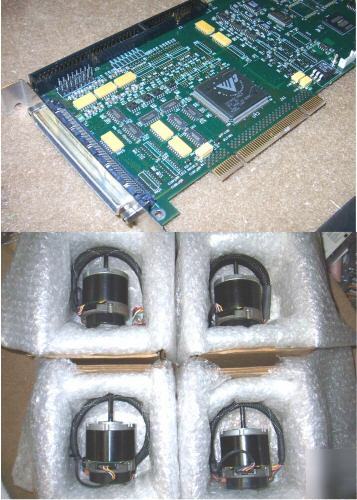 4 axis pci motion controller and 4 dc brushless motors