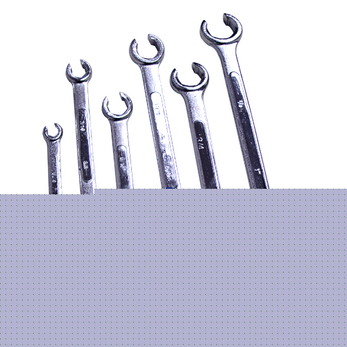 6 pc flare nut wrench auto repair tool set sae