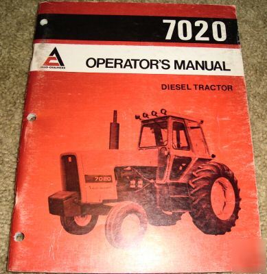 Allis chalmers 7020 diesel tractor operators manual ac