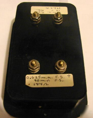 Antiqu ham radio meter ac dc triplett electrical instum