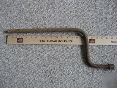 Antique tractor or car hand crank