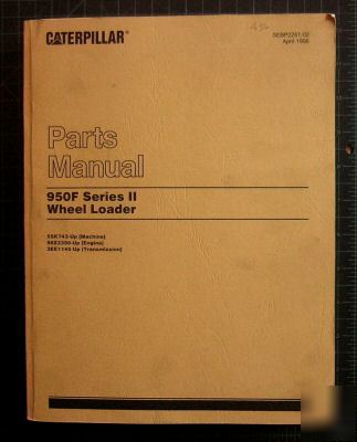 Cat caterpillar 950F ii wheel loader parts manual book