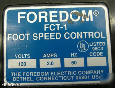 Foredom foot pedal fct-1 (6057)