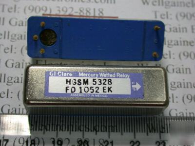 Gi clare HGSM5328 FD1052EK mercury wetted relay nos