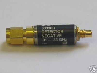 HP33330D detector negative, frequency .01 to 33GHZ