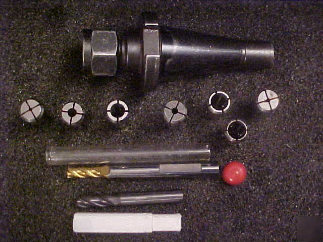Kennametal nmtb 30 da-chuck & 7 da-200 collets