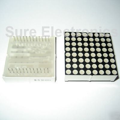Lot of 10PCS 8X8 dot-matrix 3MM dia led display bicolor