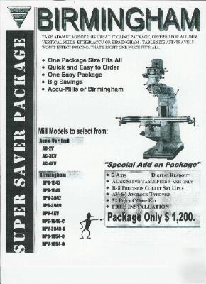 New ( ) birmingham bps-1649-c mill 