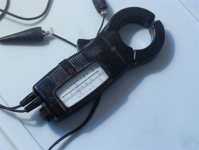 Old multimeter-electrical test-volt/amp meter-wire-ge