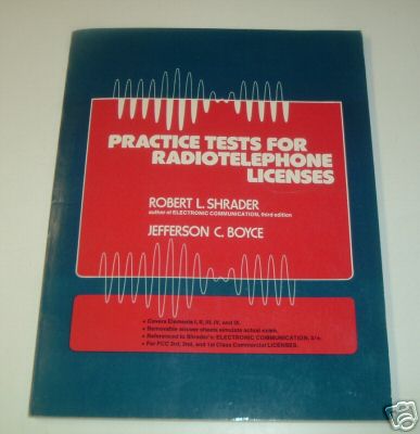 Sc, practice tests for radiotelephone licenses, shrader