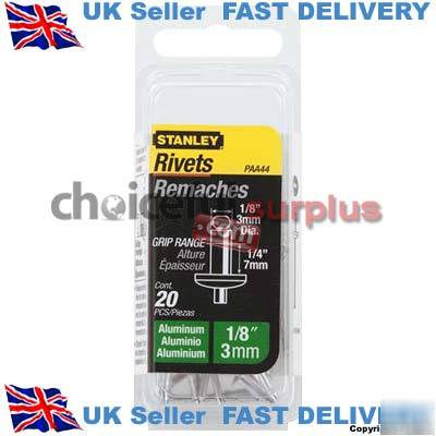 Stanley aluminum rivets 1/8