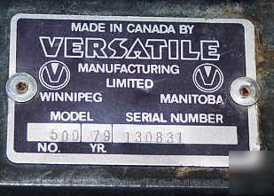 Versatile tractor 4 wheel drive v-8 diesel engine
