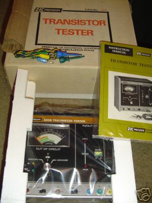  bk transistor tester dynascan pnp npn in out 520B 