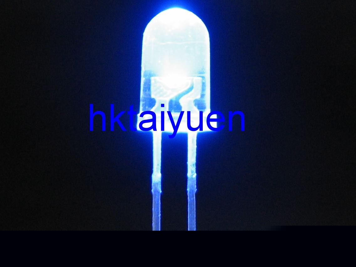 100X blue 5MM led 5000MCD bulb lamp light free resistor