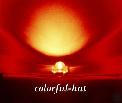 100X3MM super piranha flux polygonal red led 3000MCD