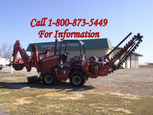 2003 ditch witch RT70H trencher & backhoe - 673 hours