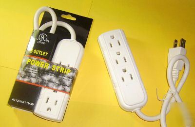 3 outlet power strip circuit breaker 