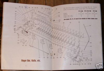 Bamfords farm machinery power mowers parts book 1958