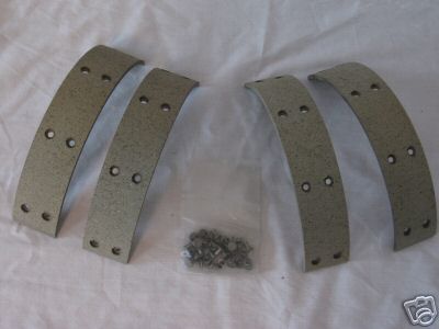 Brake shoe & rivet kit for john deere b & 50 tractors
