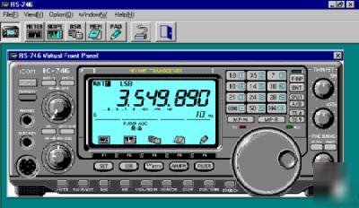 Icom ic-746 transceiver and pc software - excellent
