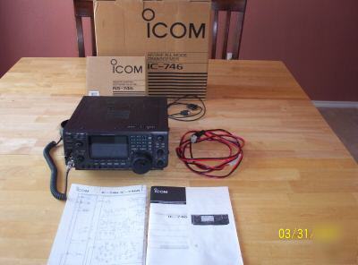 Icom ic-746 transceiver and pc software - excellent