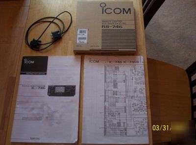 Icom ic-746 transceiver and pc software - excellent