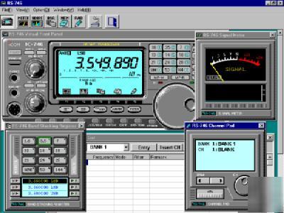 Icom ic-746 transceiver and pc software - excellent