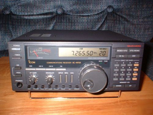 Icom ic-R72 hf ssb,fm, am ,cw scanner receiver