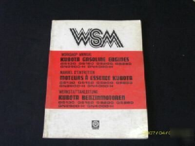Kubota gasoline engines workshop manual gs & gn series