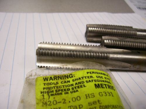 Like new M20 x 2.0 metric bottom tap set 