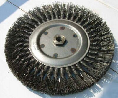New milwaukee 10 inch x 5/8-11 wire brush wheel 