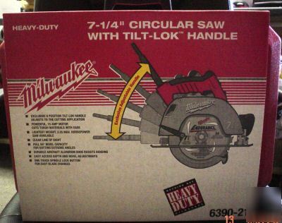 New milwaukee 15 amp circular saw kit,#6390-21 brand 