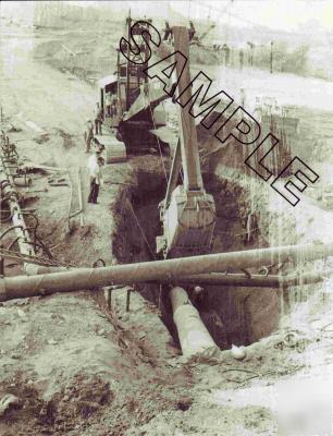Northwest 95 pullshovel 1965 photo,dayton,ohio sewerjob