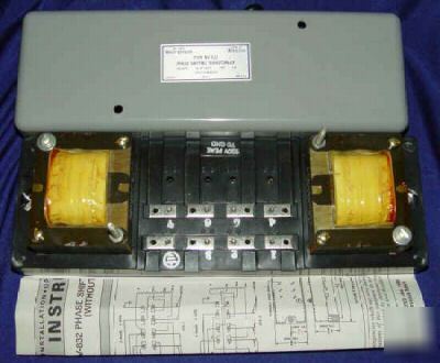 Phase shifting transformer westinghouse/weschler mv-832