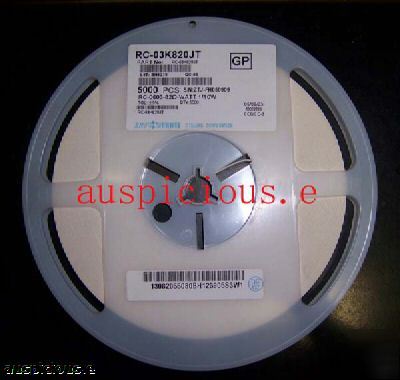  0603 smd resistor kit (0R~10MR) 5% 5000PCS