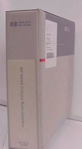 Agilent hp 8958A cell radio interface oper/serv manual