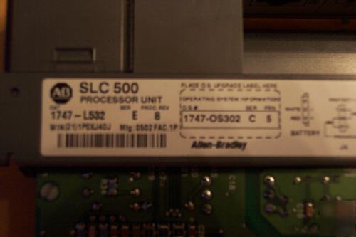 Allen bradley 1747-L532 sere REV8 1747-OS302 serc FRN5