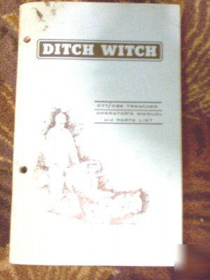Ditch witch C77 C99 trencher operators manual parts 