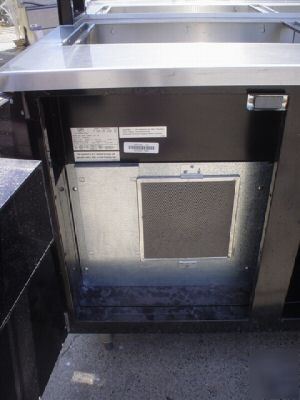 Duke double sided refrigerated salad bar condiment 